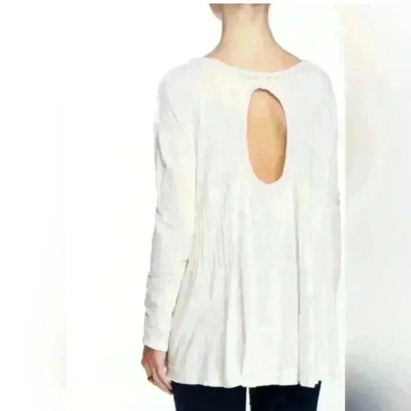 Free People New Hope babydoll top in ivory - Picture 3 of 9